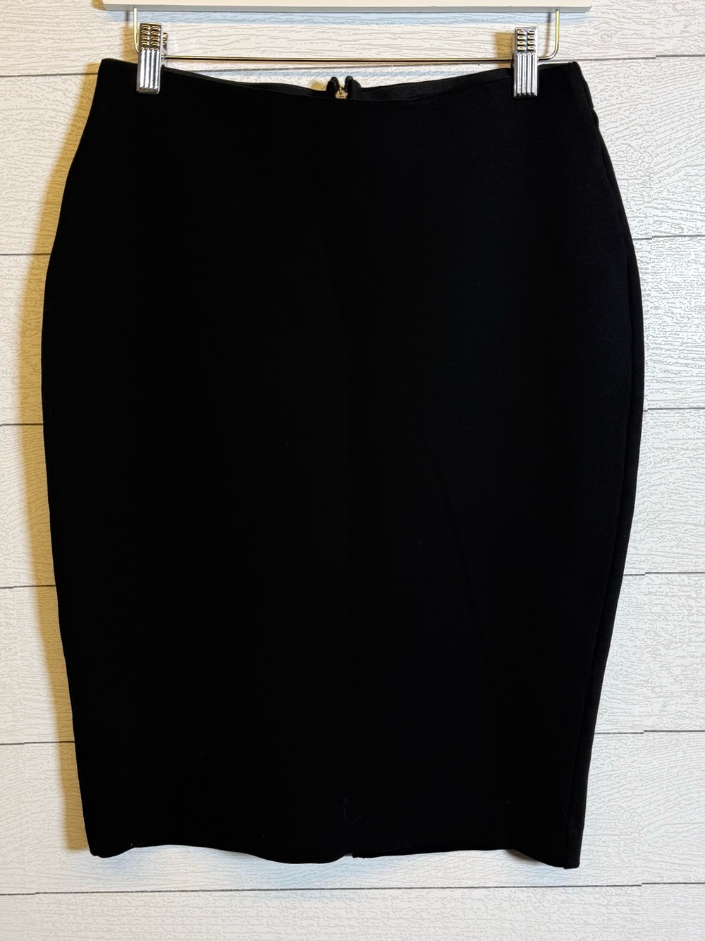 Quince Black Women's Ultra Stretch Ponte Pencil Skirt Size Medium